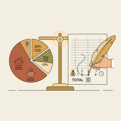 Illustration comparing the 50/30/20 Rule and Zero-Based Budgeting, showing their distinct approaches to money management.