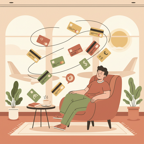 Best credit cards for airport lounge access in 2026, showing a traveler enjoying premium lounge benefits.