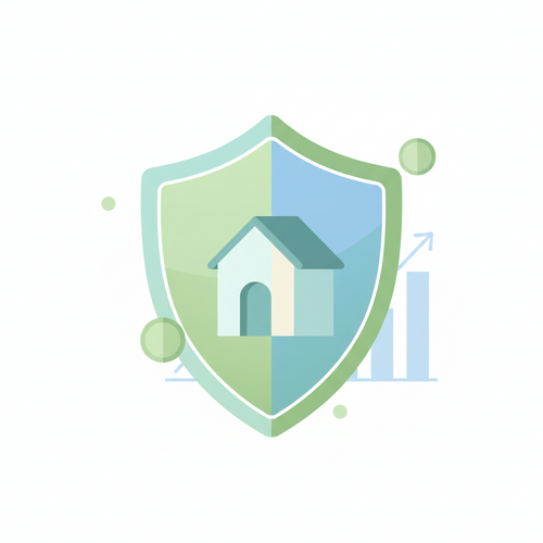 A shield icon protecting a small business building, representing Commercial General Liability for Small Businesses