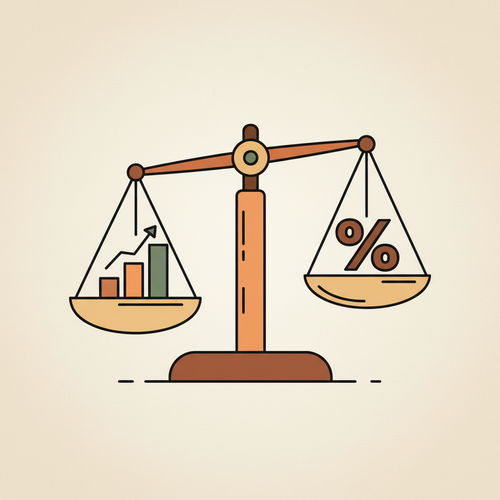 An illustration showing how strong credit scores lead to lower interest rates, highlighting the financial benefits for beginners and the direct relationship between credit scores and interest rates.