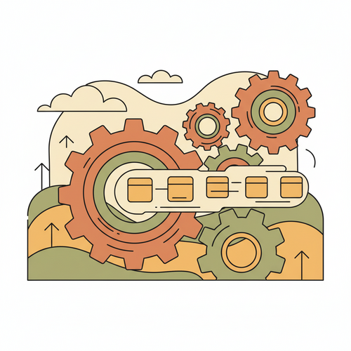Just-in-Time Inventory system for a small business, illustrating efficient stock management and optimized supply chain.