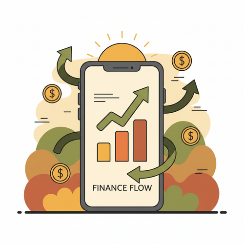 Illustration of monetizing YouTube Shorts with a phone and dollar signs.