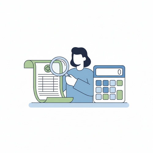 A person reviewing a medical bill, symbolizing strategies for negotiating medical bills successfully.