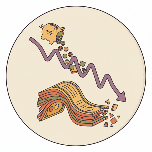 Flat design illustration of an inverted yield curve impacting a fixed income portfolio, symbolizing advanced yield curve inversion hedging strategies.