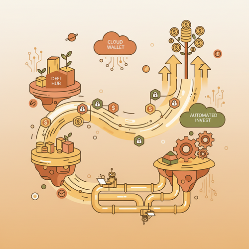 Illustration depicting scalable digital asset integration within autonomous revenue ecosystems.