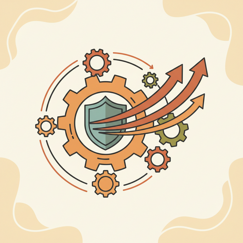 Advanced Capital Allocation Architectures illustration with gears, a shield, and arrows depicting wealth preservation and portfolio velocity.