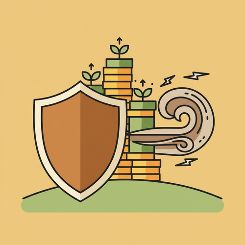 Illustration showing Commercial Credit Optimization protecting capital from depreciation with strategic borrowing
