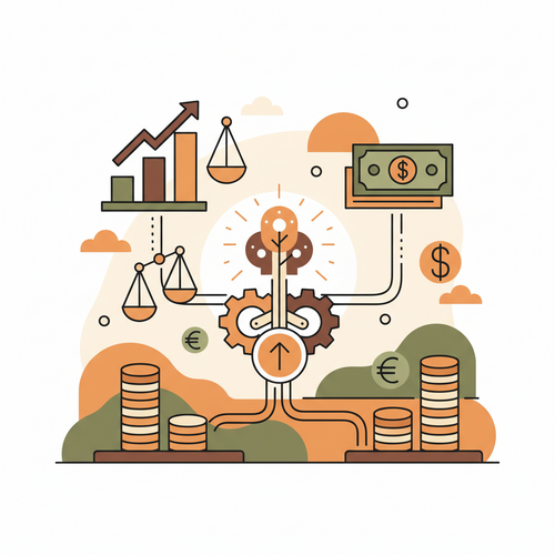 Illustration of credit facility optimization, strategic arbitrage, and capital leverage frameworks in a financial context