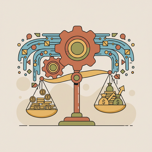 Illustration depicting the calibration of an institutional reward matrix using transactional telemetry data for optimal performance.